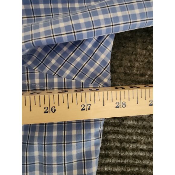 Ralph Lauren Classic Fit Mens XXL Blue Plaid Short Sleeve Button Up - Picture 4 of 6